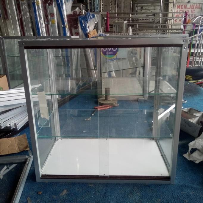 ETALASE ALUMINIUM KACA MAKANAN MULTIFUNGSI MURAH MANTAP SERBAGUNA KOKO