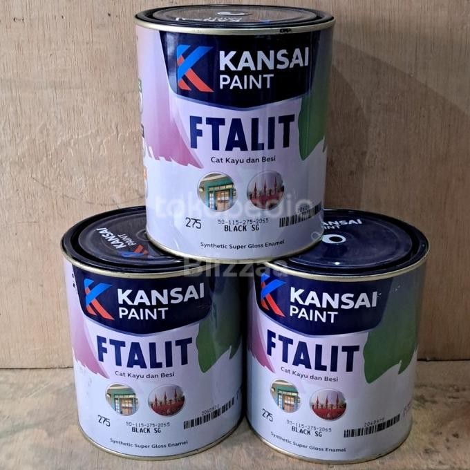 Spesial Ftalit White Sg268 Ftalit Black Sg275 Ftalit Iron Grey Sg274 Ftalit Semi Gloss 1Kg Kansai Pa