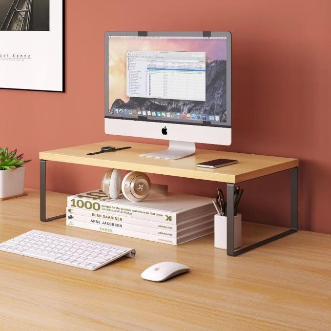 Monitor Stand Rak Monitor Tatakan Monitor Komputer Meja Monitor Minimalis
