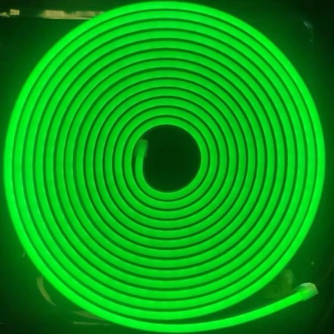 Lampu neon flexibel 5meter model slim 12v/24v bisa potong murah