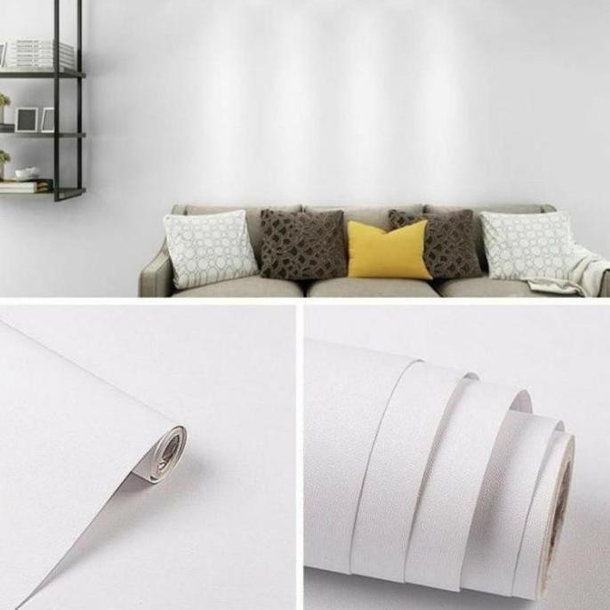Diskon Paket 4 Roll 100K Cod | Bayar Di Tempat | Wallpaper Sticker Dinding Terlaris Polos Biru Navy 