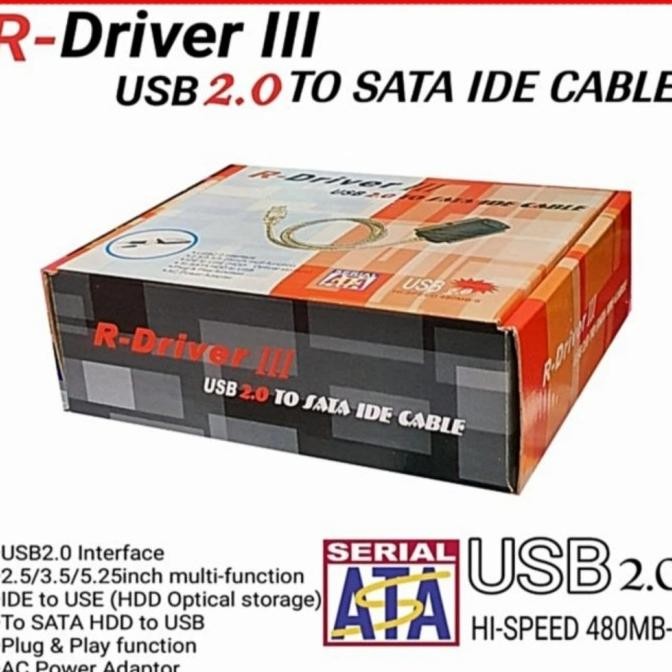 Usb 2.0 To Ide Sata S-Ata 2.5 3.5 Hard Drive Hd Hdd Converter Adapter Co