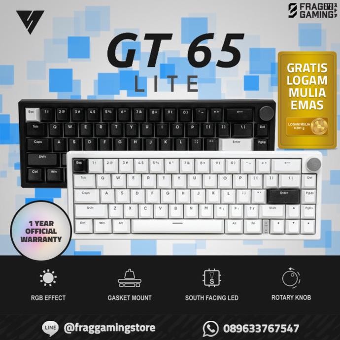 BEBAS ONGKIR - Vortex GT65 / Vortexseries GT-65 Lite Mechanical Gaming Keyboard