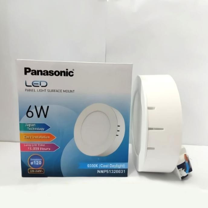 Panasonic Downlight LED Neo Slim Outbow / Tempel 6 Watt Bulat murah