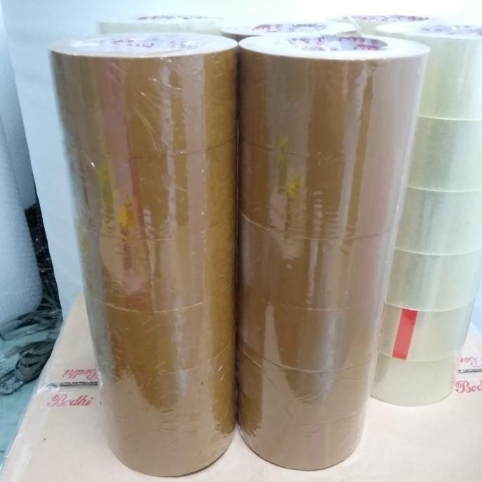 

lakban bening/coklat kualitas premium 48mm/100yard /1slop 6roll murah