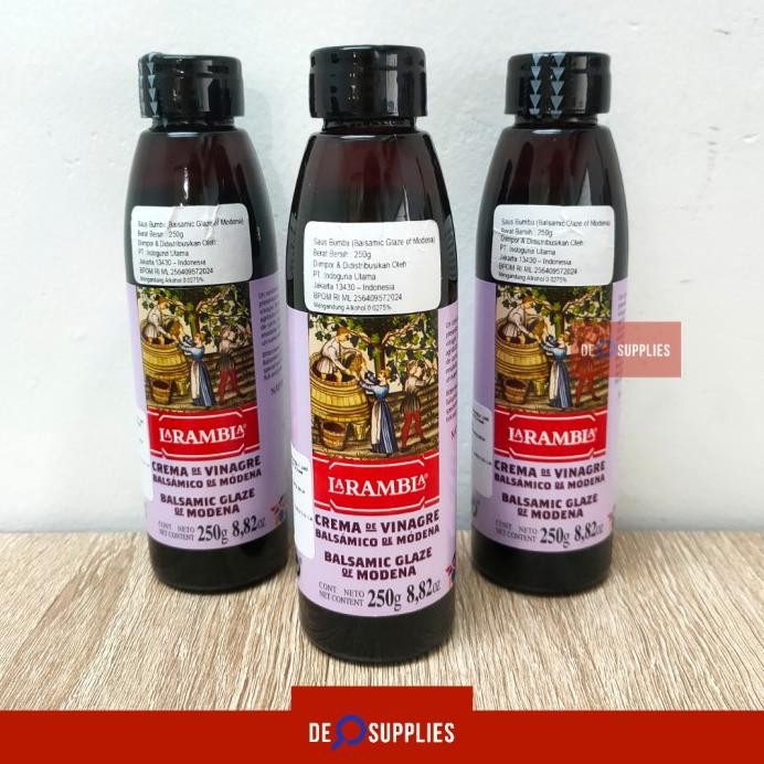 

Balsamic Glaze of Modena La Rambla 250gr - Bittersweet Sauce w Vinegar murah