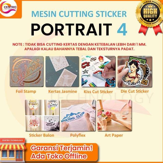 

Mesin Cutting Sticker Mini Silhouette Portrait 4 - Ukuran A4 (Bisa Auto Contour Cut) murah