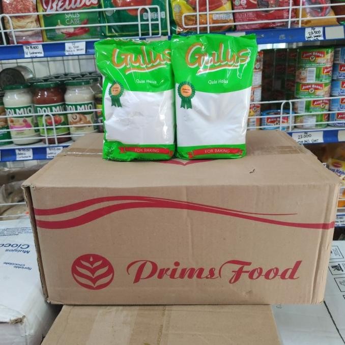

Gula halus gulus 20 x 500gr karton dus murah