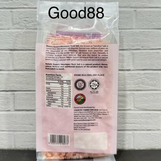 

Himalayan Salt - NQ Himalayan Rock Salt Coarse - Garam Himalaya Kasar murah