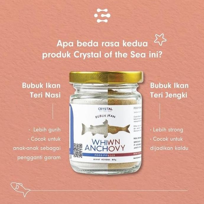 

Crystal of the Sea WHITE Anchovy Powder Bubuk Teri BPOM HALAL murah