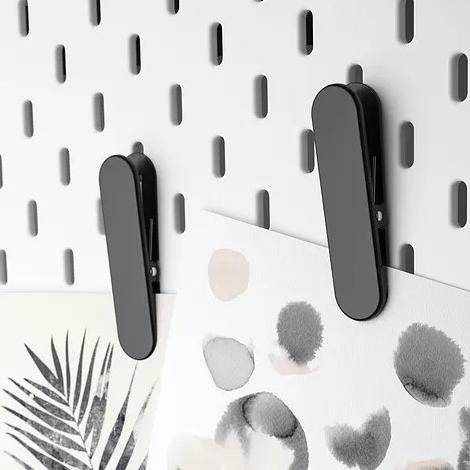 

Aksesoris 2 Jepit metal kait klip clip kertas notes memo pegboard murah