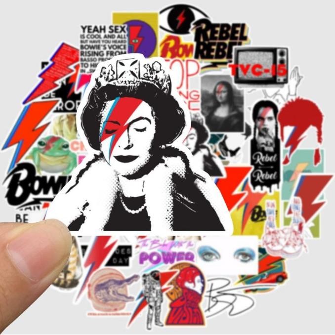 

Sticker Tempel "Sticker Pack David Bowie 40Pcs" murah