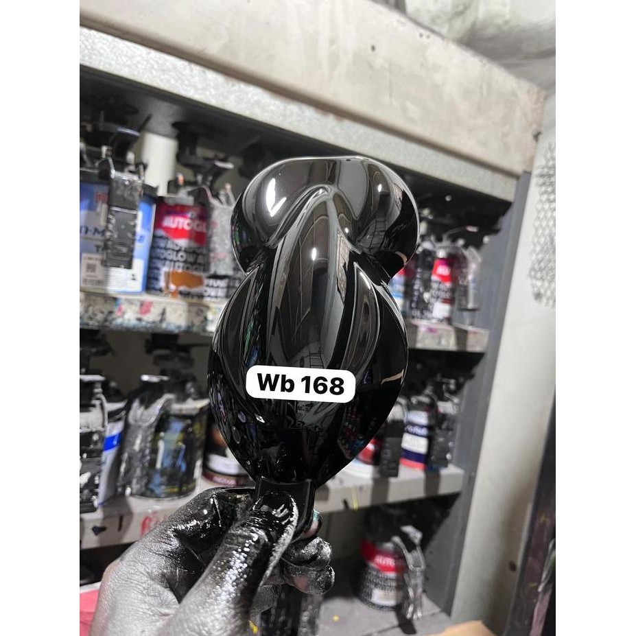 cat hitam deep black/cat hitam super pekat pu/cat motor dan mobil bahan pu 100% murah