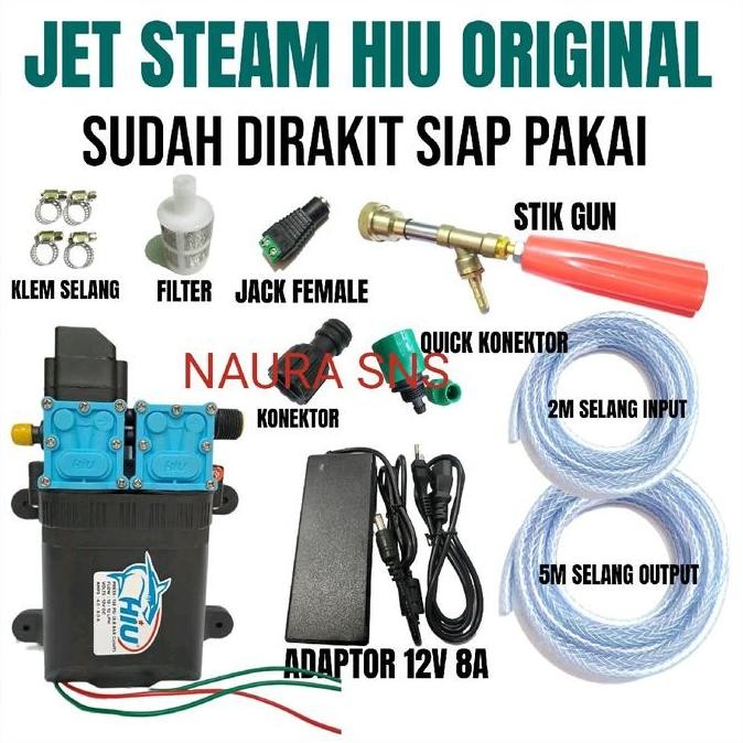 Alat cuci steam jet steam pompa dc hiu dobel pompa high pressure Car Dinamo