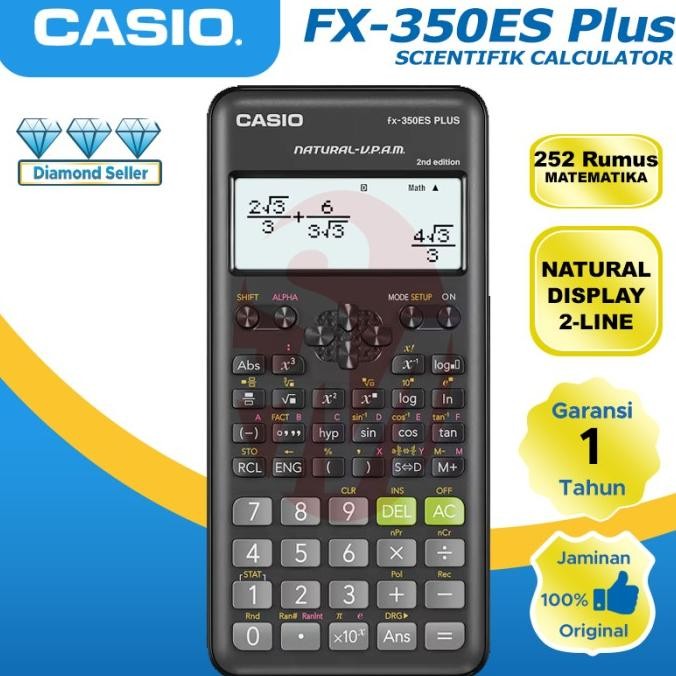 

Bisa Grab! Kalkulator Casio Fx 350 Es Plus