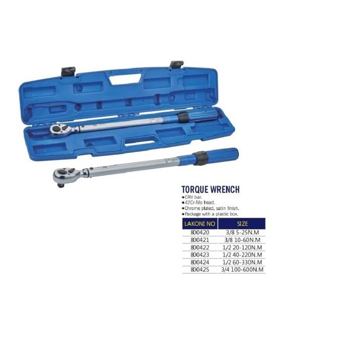 Kunci Torsi Moment Torque Wrench Kunci Momen Torsi Momen Torque Wrench