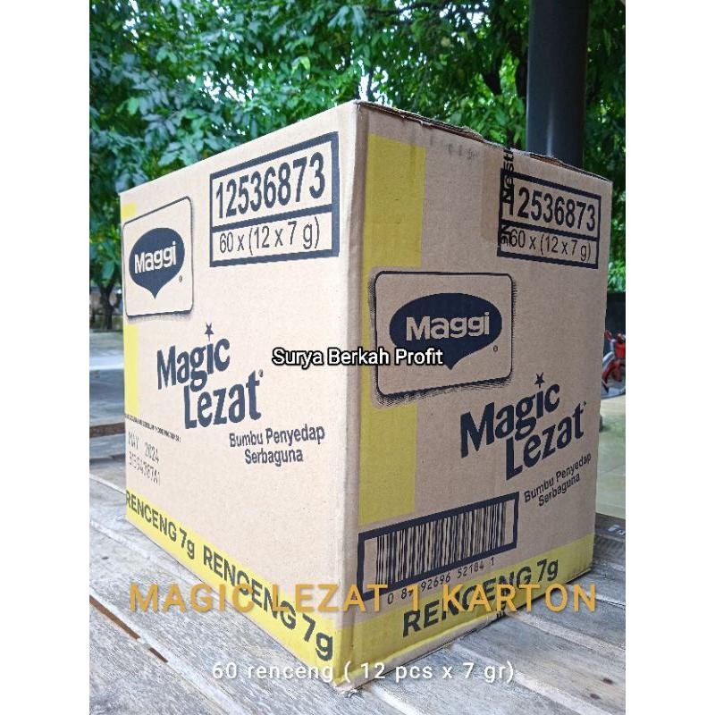 

Magic Lezat 1 Karton (60 Renceng X 12 Pcs X 7 Gr) Terbaru Best Quality Asli 100% Original