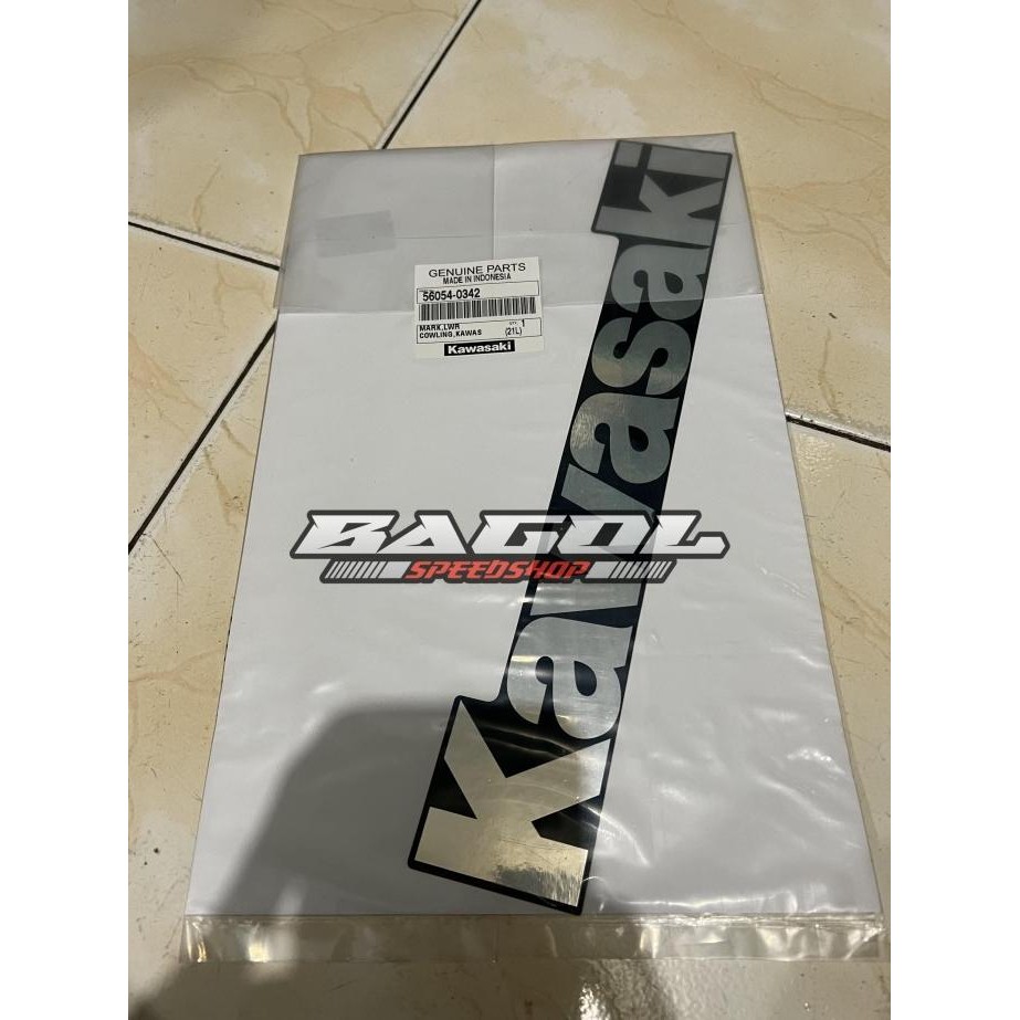 Stiker Striping Fairing Bawah Biru Navy Ninja Rr Old Ori