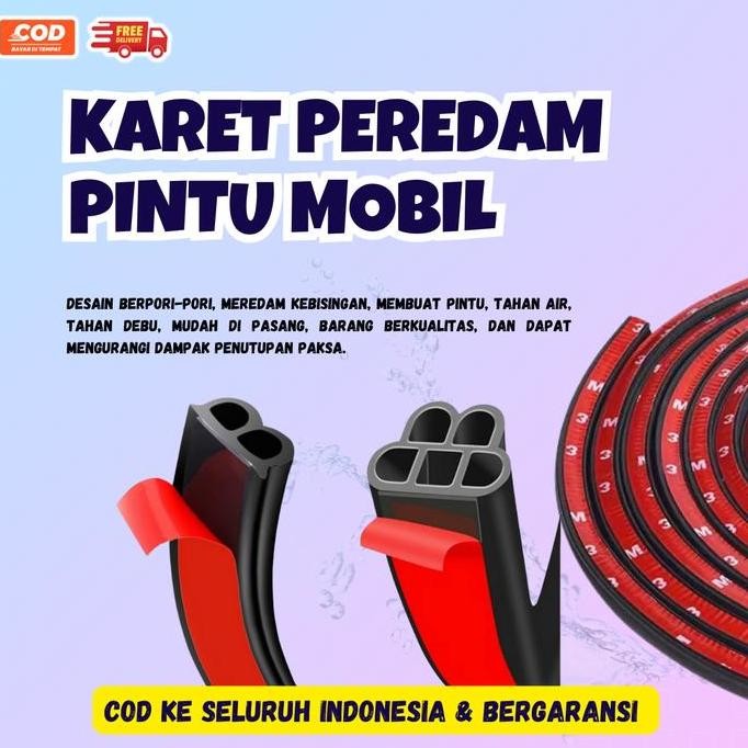 Murah Peredam Pintu Mobil/Karet Peredam Pintu Mobil, Peredam Suara Pintu Mobil Universal Car Door Se