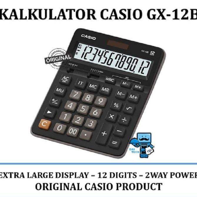 

TERLARIS - kalkulator calculator casio gx-12b gx12b GX 12 B ORI garansi resmi