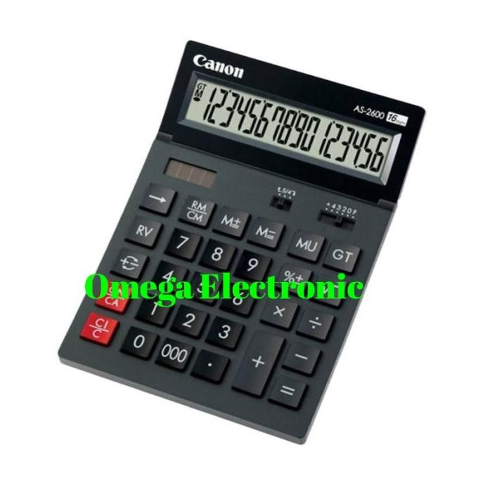 

TERMURAH - Canon AS-2600 - Calculator Desktop Kalkulator Meja Kantor 16 Digits