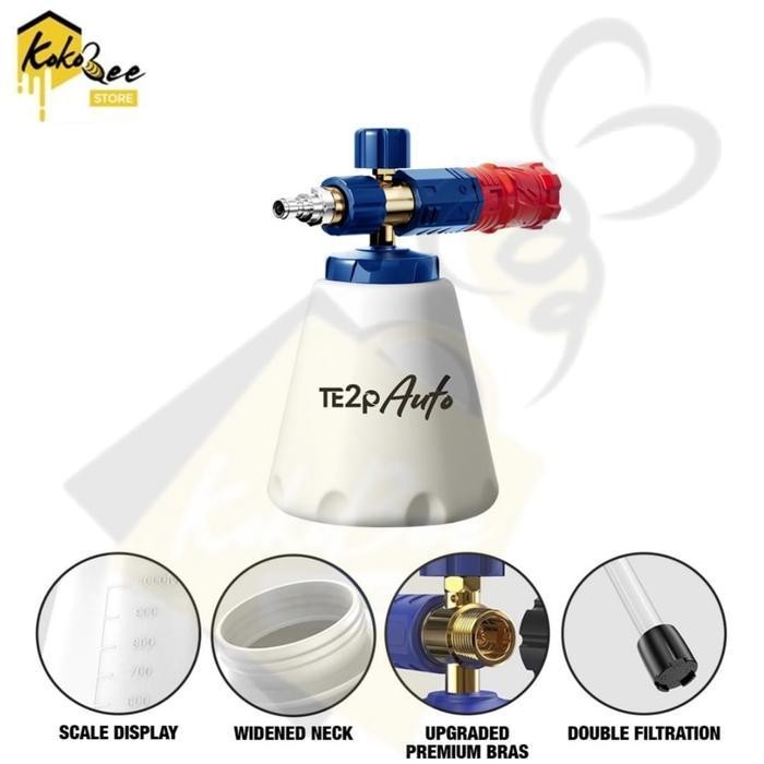 Te2P Auto Snow Foam Lance 4.0 Free Mesh 5Gr Dan Orifice 1.25 - Tabung Salju Tembakan Gun Mesin Jet C