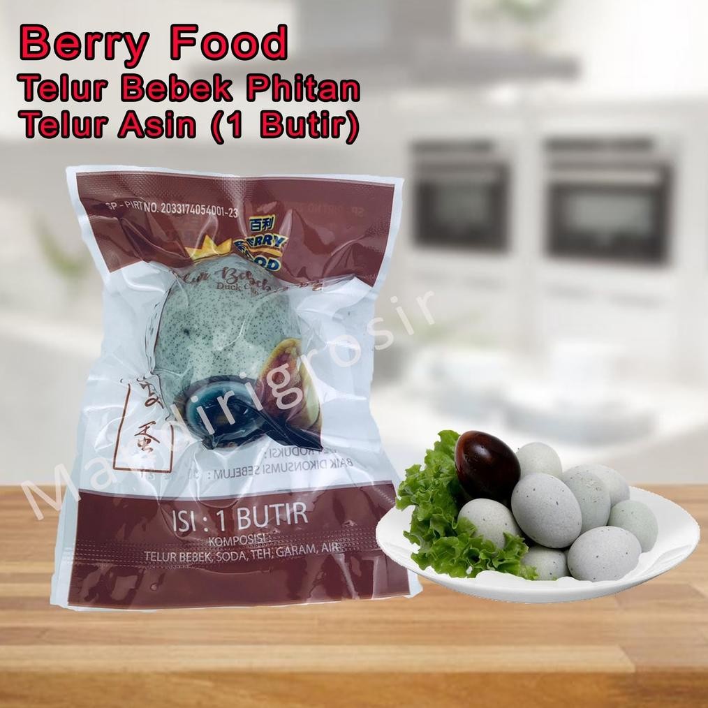 

2Er-54 Telur Bebek Phitan *Berry Food * Telur Asin * 1 Butir