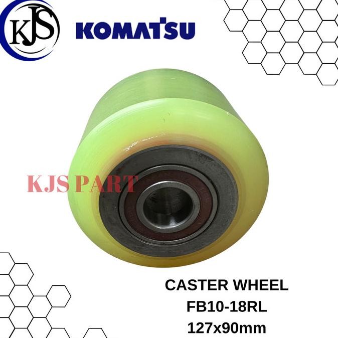 Caster Wheel Komatsu 8Fb10-18Rl Size 127X90 Include Bearing New Stok