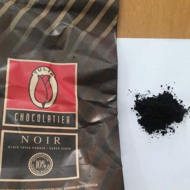 

Tulip Noir cocoa powder (black) - Halal. kemasan 500gr repack murah