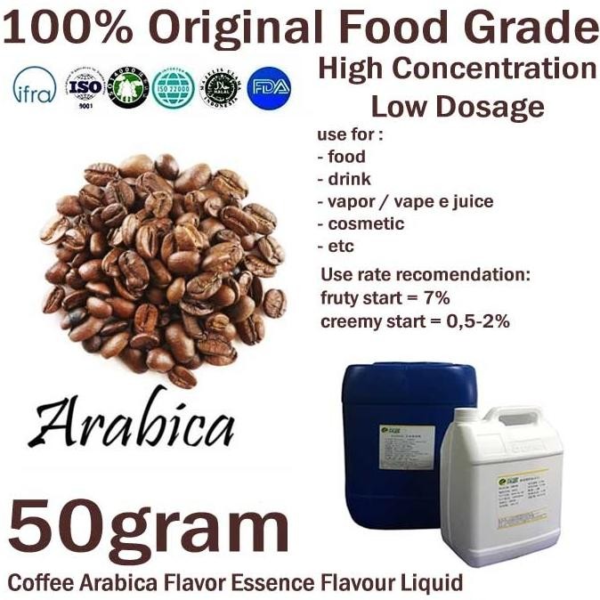 

Perisa Perasa Coffee Arabica Essence Kopi Arabika Flavour Flavor 50gr murah
