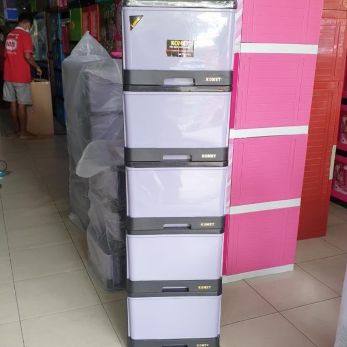 lemari plastik laci plastik komet susun 5 M