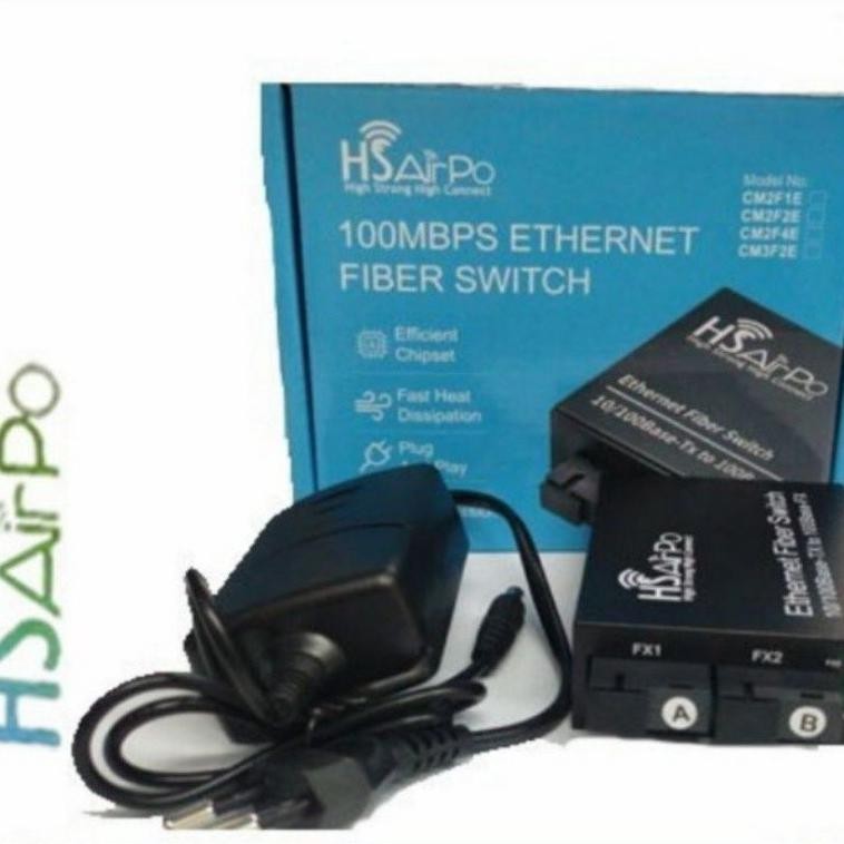 Hsairpo Cm2F2E 2 Fo 2 Lan Media Converter Fiber Optik 2Fo 2Lan Hs Airpo Cm2F2E N1