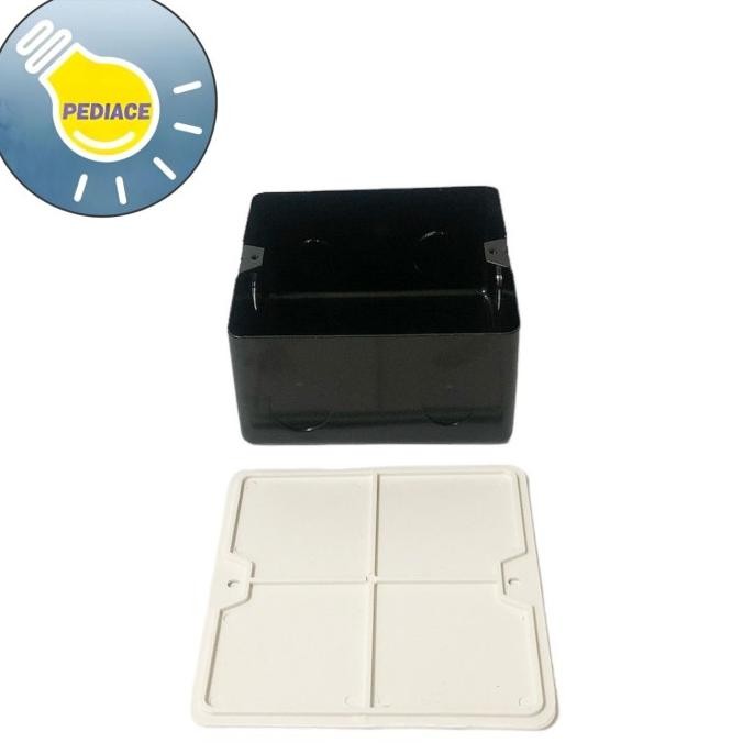 Stop Kontak Lantai Arde 2 Lubang Stop Kontak Tanam Flip Up Silver