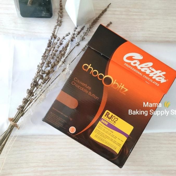 

COLATTA Chocobitz Dark Couverture Chocolate Button Kancing 250 gr rpac murah