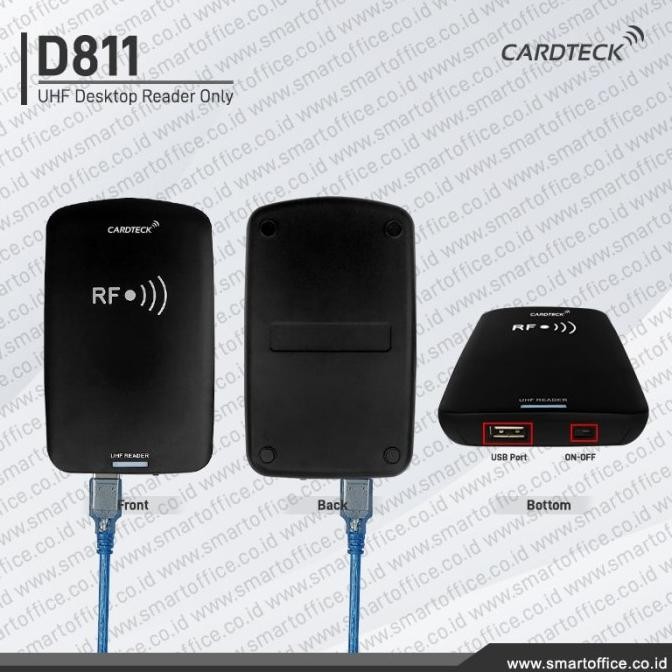 

Grosir Uhf Rfid Reader Usb Adjustable Output Id Long Range Card Cardteck D811