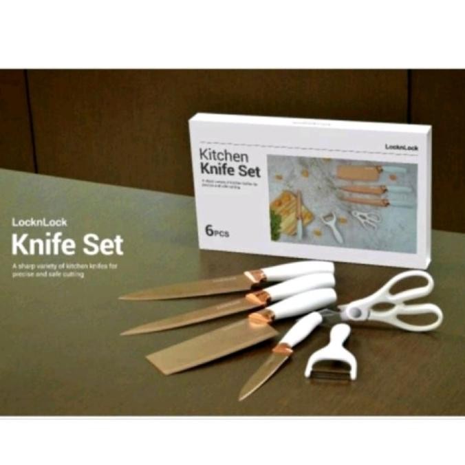Promo Lock & Lock Pisau Set / Lock&Lock Knife Set Gold