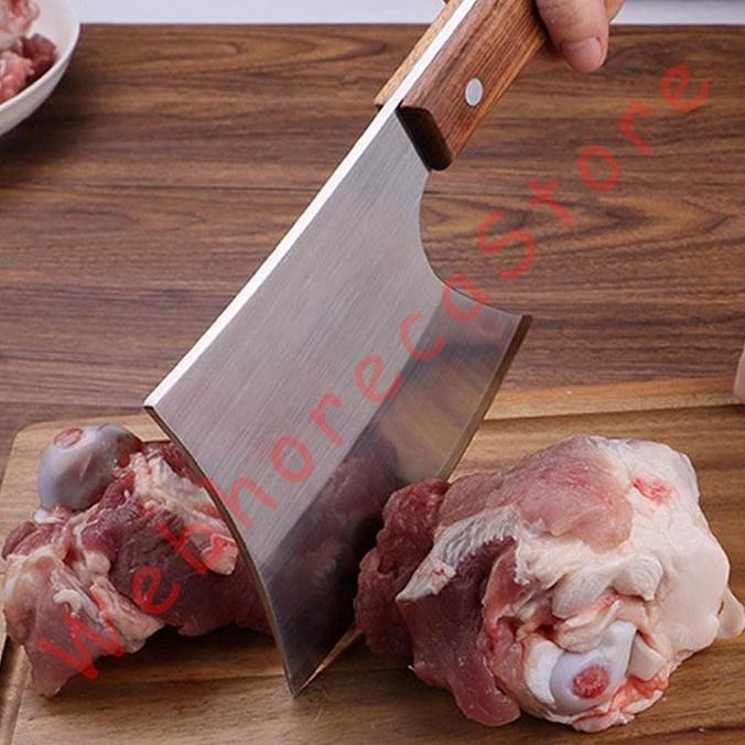 Grosir Cleaver Bone Meat Chopping Knife/ Pisau Parang Golok Tulang Daging