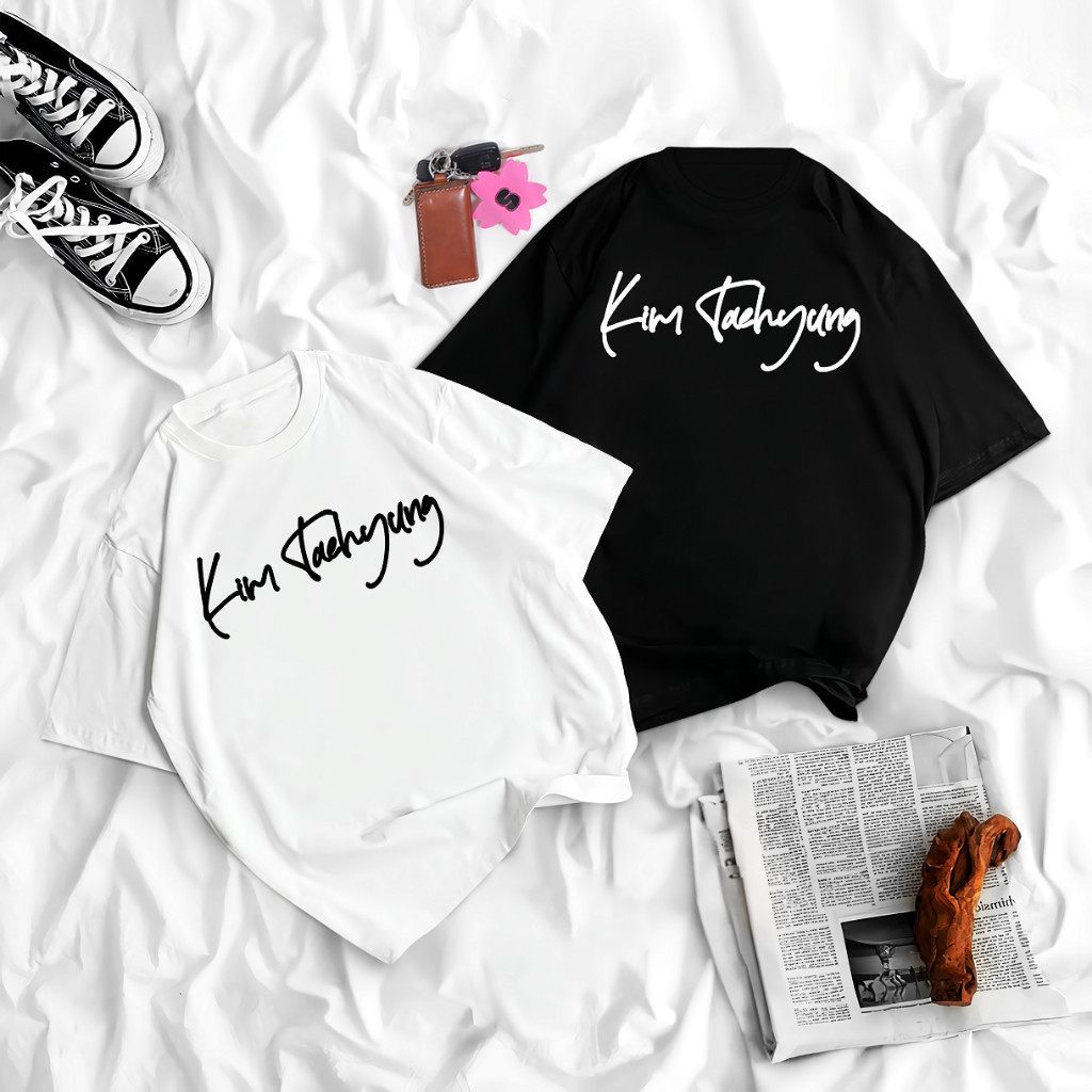Sakura Glory - KAOS KIM TAEHYUNG COTTON COMBED 30S PREMIUM UKURAN S-XXL / ATASAN / BAJU / BLOUSE / T