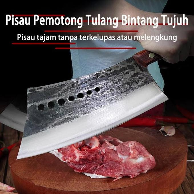 Grosir Pisau Tulang & Daging Buatan Sendiri Produk Ini Terbuat Dari Baja Rel Kereta Api Yang Kuat Da