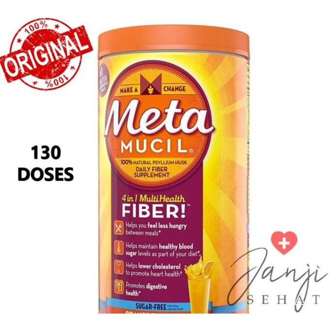 

Metamucil Orange Smooth Sugar Free 130 Teaspoons Co