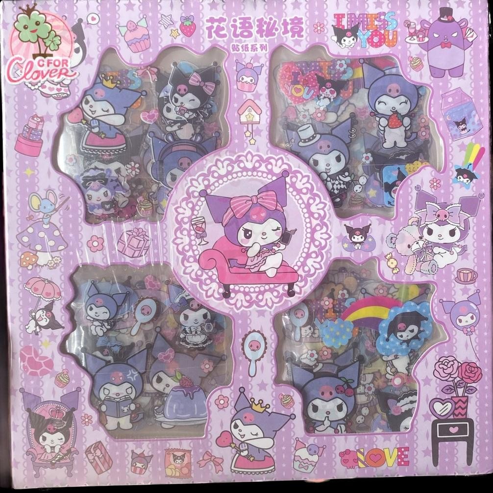 jg-56 CUTE CHARACTER STICKERS SET ISI 100 stiker kawaii viral box lucu Terlaris