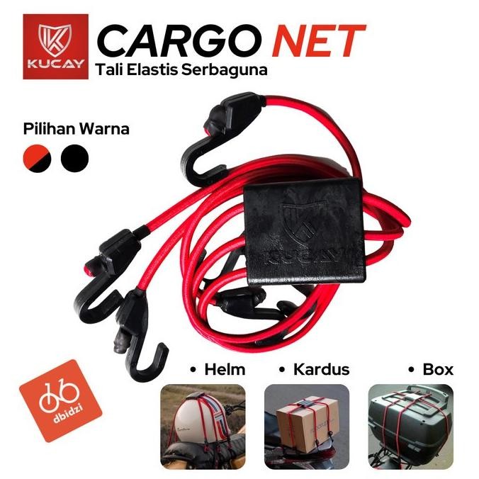 Tali Jaring Helm Motor Box Cargo Duffle Bag KUCAY Original Elastis
