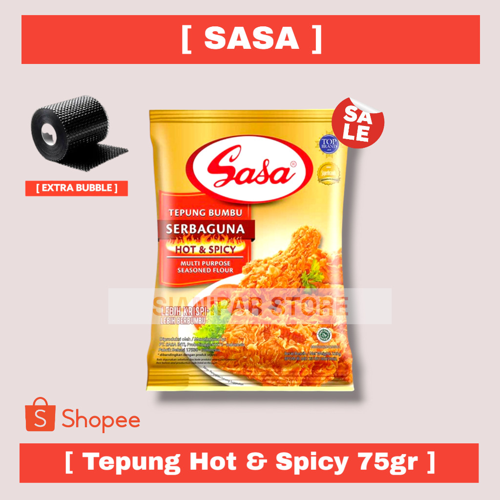 

SASA TEPUNG BUMBU SERBAGUNA PEDAS HOT & SPICY PCK 80/75g