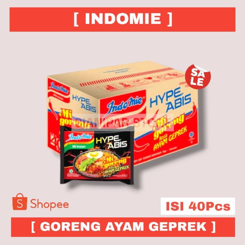

INDOMIE Mie Goreng Instant Ayam Geprek 85gr - [ 1 Dus 40Pcs ]