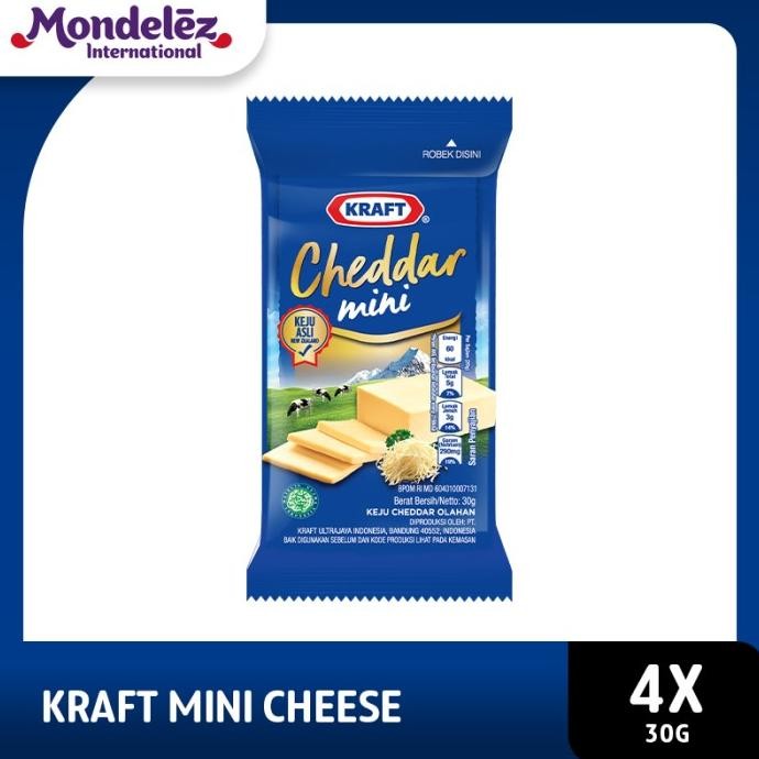 

Promo Kraft Keju CheddarLoaf2Kg - Free Mini Cheddar 4 Pack