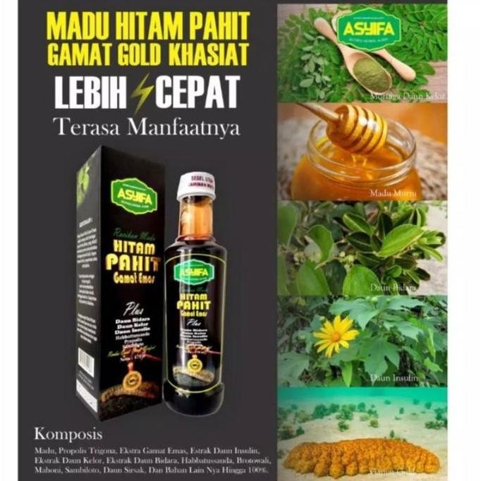 

Murah Ramuan Madu Hitam Pahit Plus Gamat Emas Asyifa