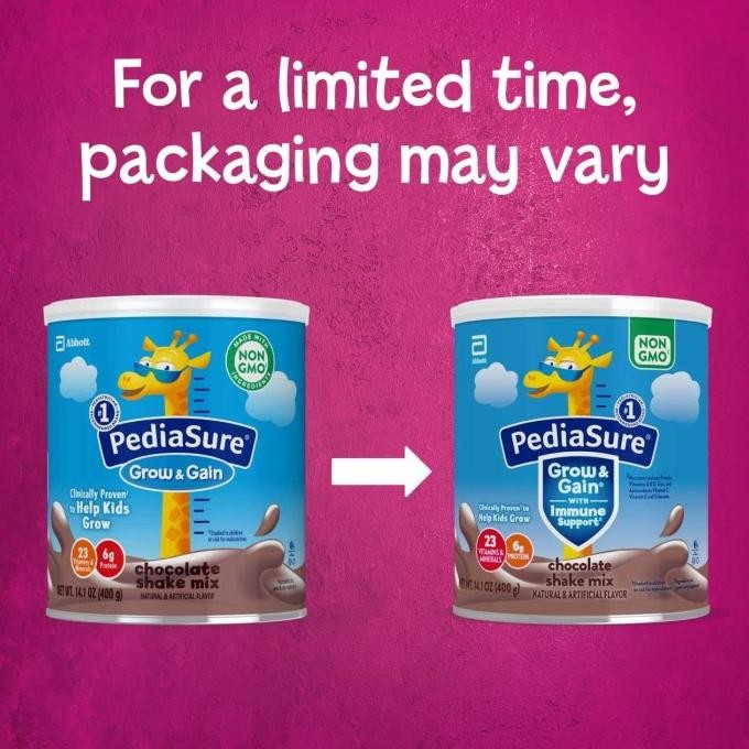 

Grosir Pediasure Grow & Gain Shake Powder For Kids 400 Gr, Susu Anak Susah Makan Peninggi Pertumbuhan