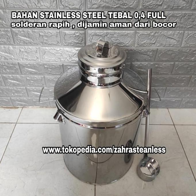 

Grosir Dandang Bajigur Bandrek + Susujahe - Sekoteng Stainless Tebal