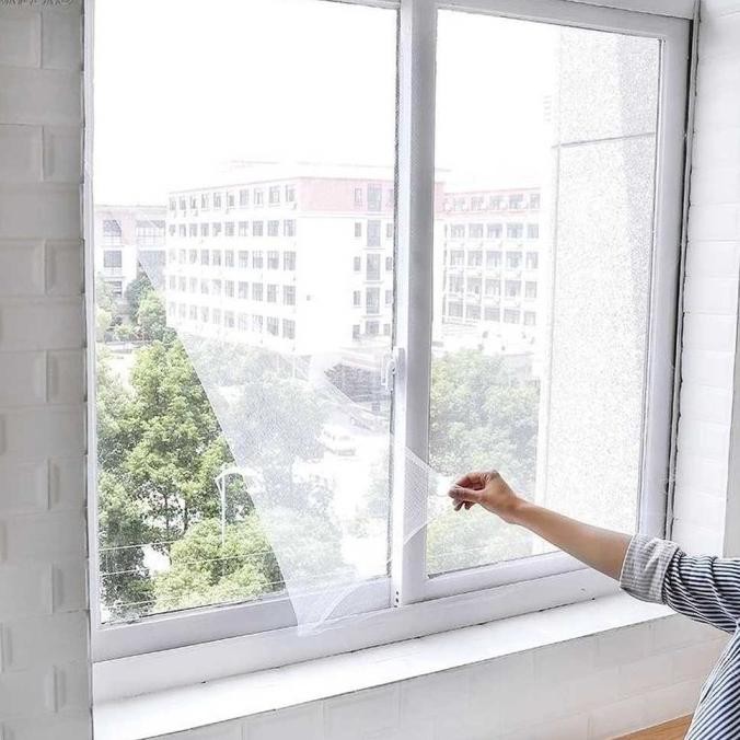 Jaring Tirai Kasa Anti Nyak Serangga Kelambu Jendela Rumah Kamar