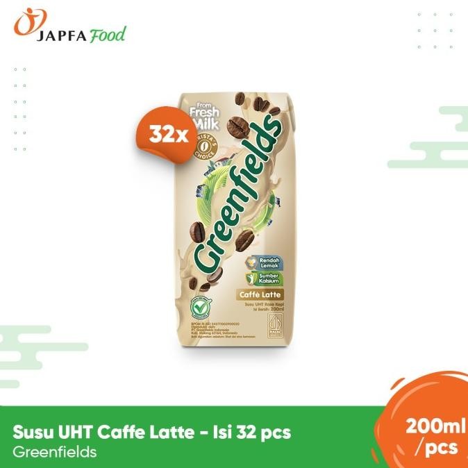 

Murah Greenfields Susu Uht Caffe Latte 200Ml - Isi 32 Pcs - 100% Fresh Milk Dari Greenfields Farm